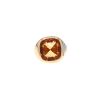 Bague Vintage  en or jaune, citrine et diamants - 360 thumbnail
