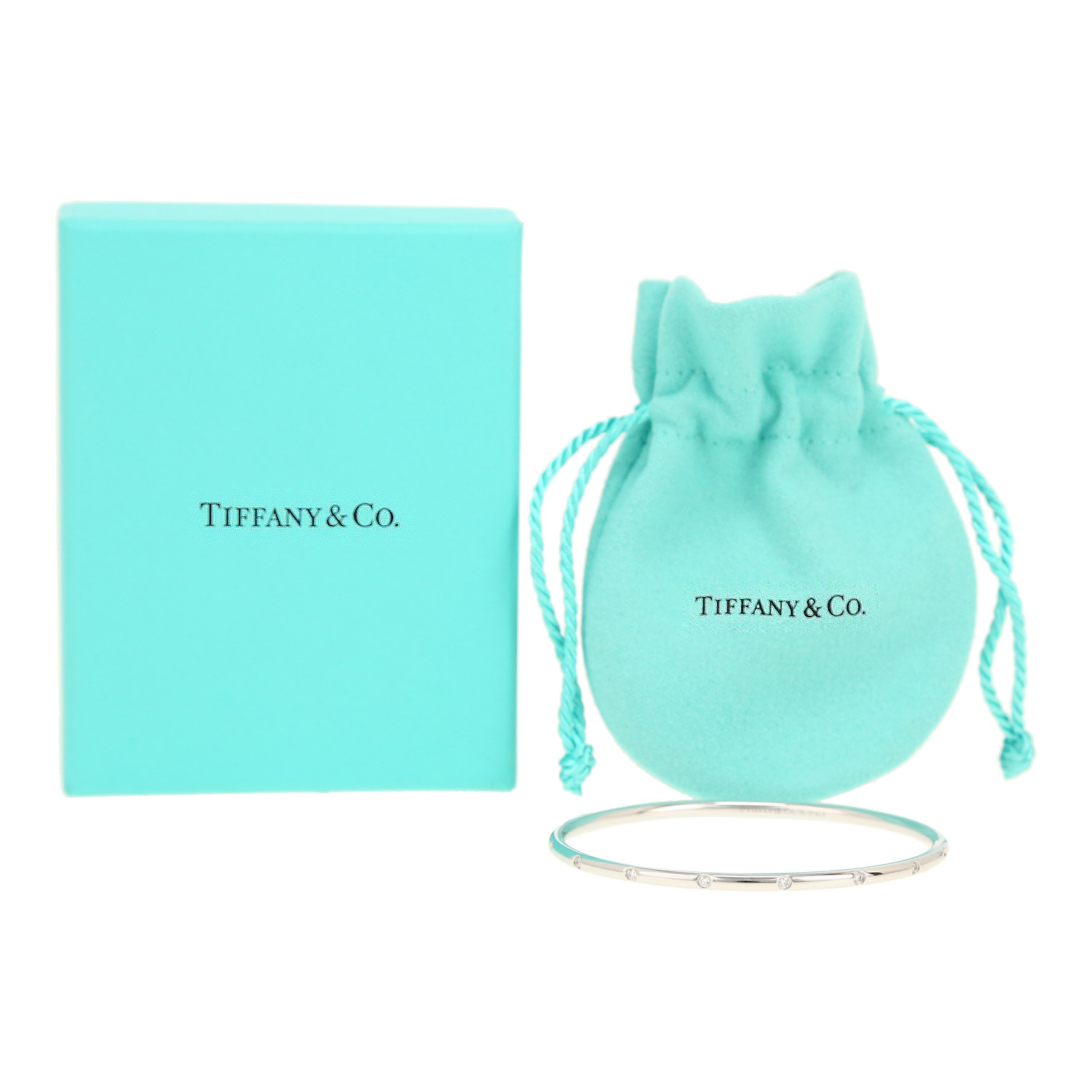 Bracelet Tiffany 
Co  en or blanc et diamants - Detail D2