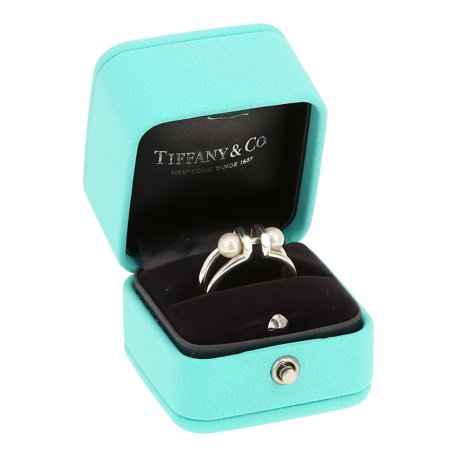 Bague Tiffany 
Co HardWear en argent et perles de culture - Detail D2