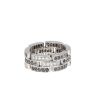 Bague articulée Cartier Maillon Panthère en or blanc, diamants blanc et diamants noir - 360 thumbnail