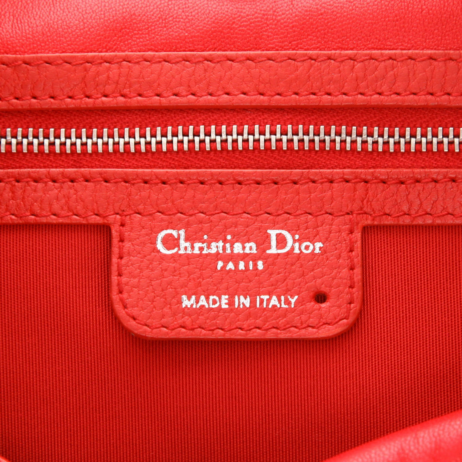 Dior 61 handbag in red leather - Detail D2