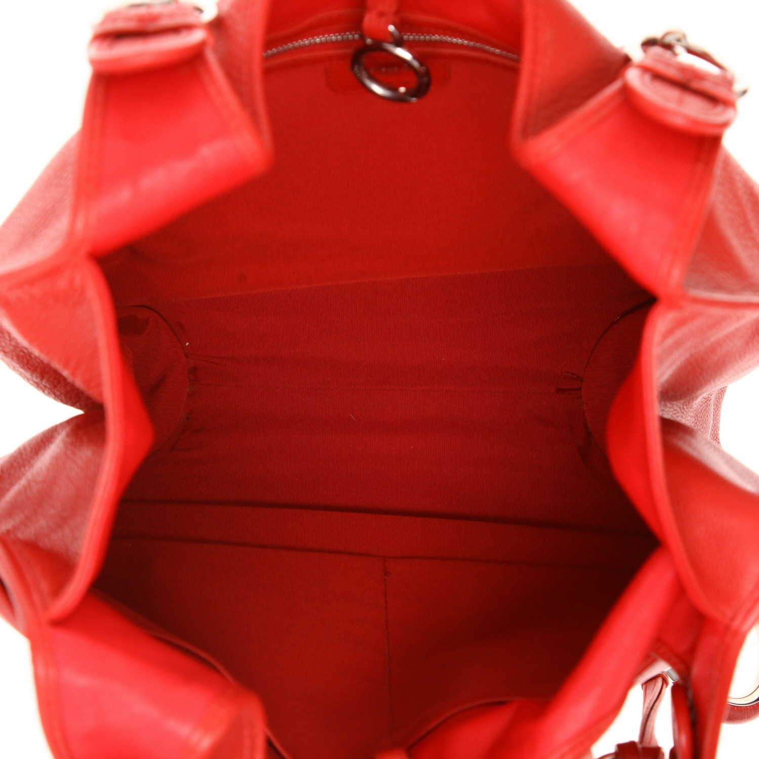 Bolso de mano Dior  61 en cuero rojo - Detail D3
