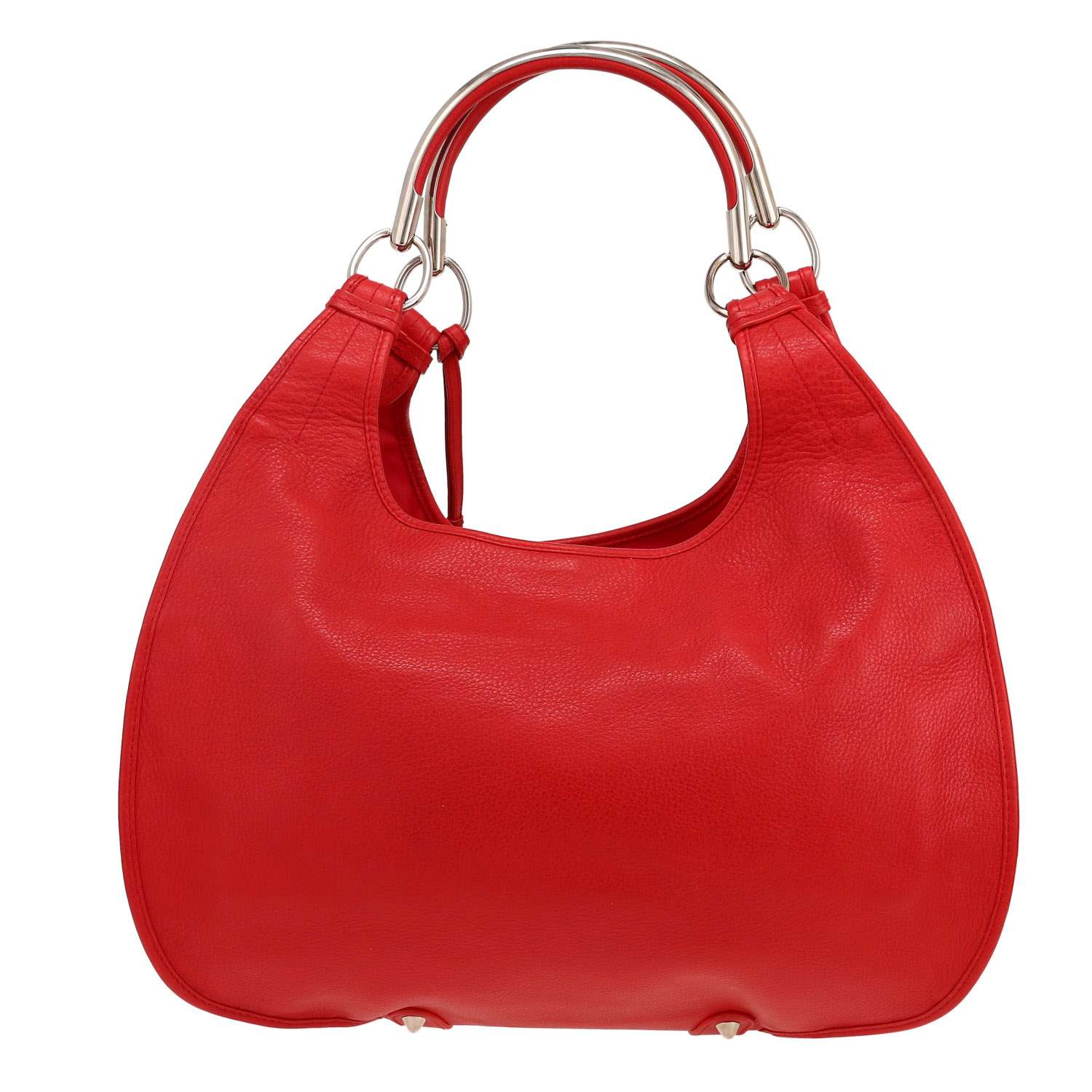 Bolso de mano Dior  61 en cuero rojo - Detail D4