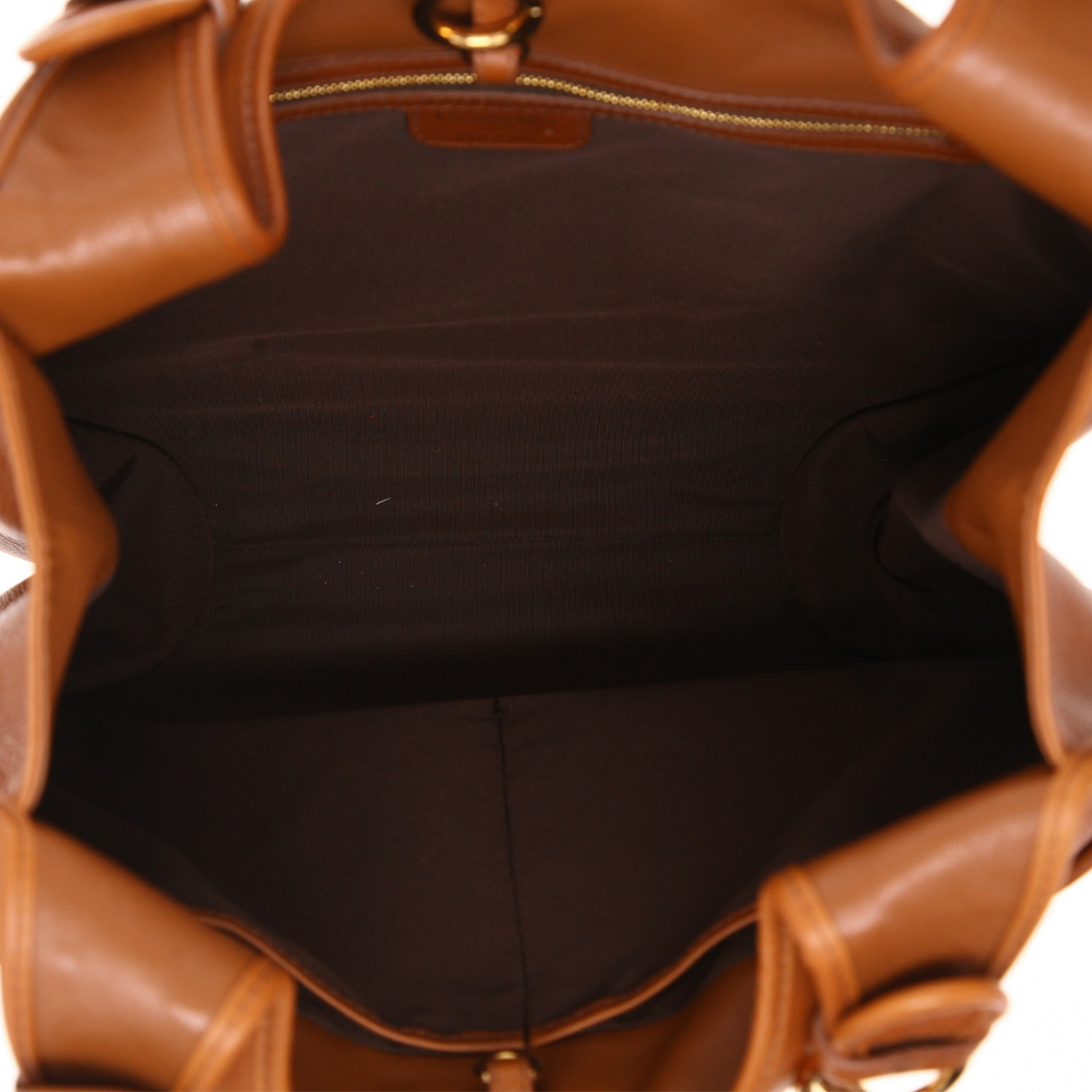 Bolso de mano Dior  61 en cuero marrón - Detail D3