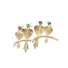 Tiffany 
Co  brooch-pendant in 14 carats yellow gold and colored stones - 00pp thumbnail