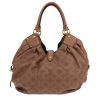 Bolso de mano Louis Vuitton  L en cuero mahina color topo - Detail D4 thumbnail