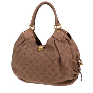 Borsa Louis Vuitton  L in pelle Mahina color talpa