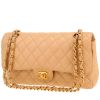 Sac à main Chanel  Timeless moyen modèle  en cuir grainé matelassé beige - 00pp thumbnail