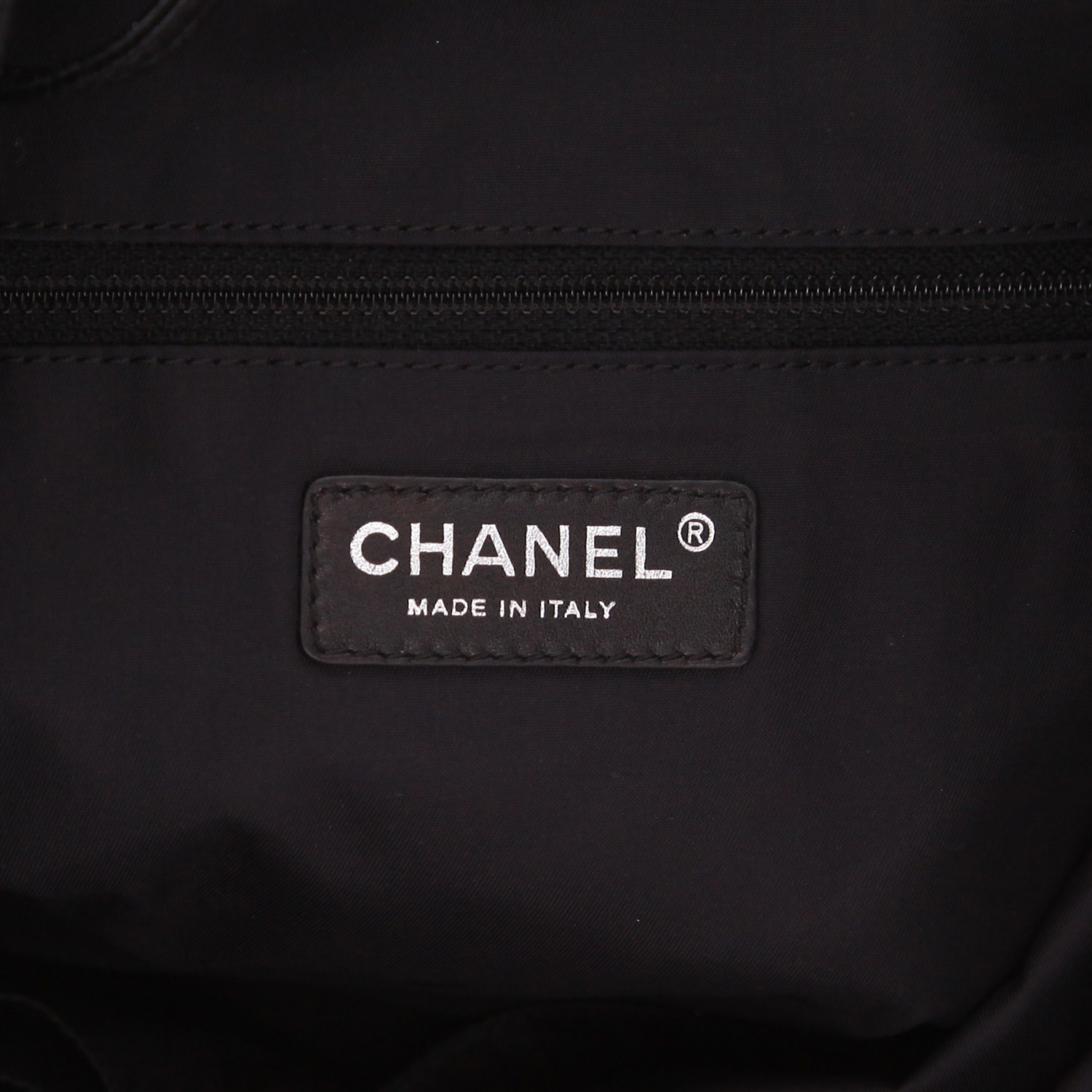 Bolso Cabás Chanel   en lona negra - Detail D2