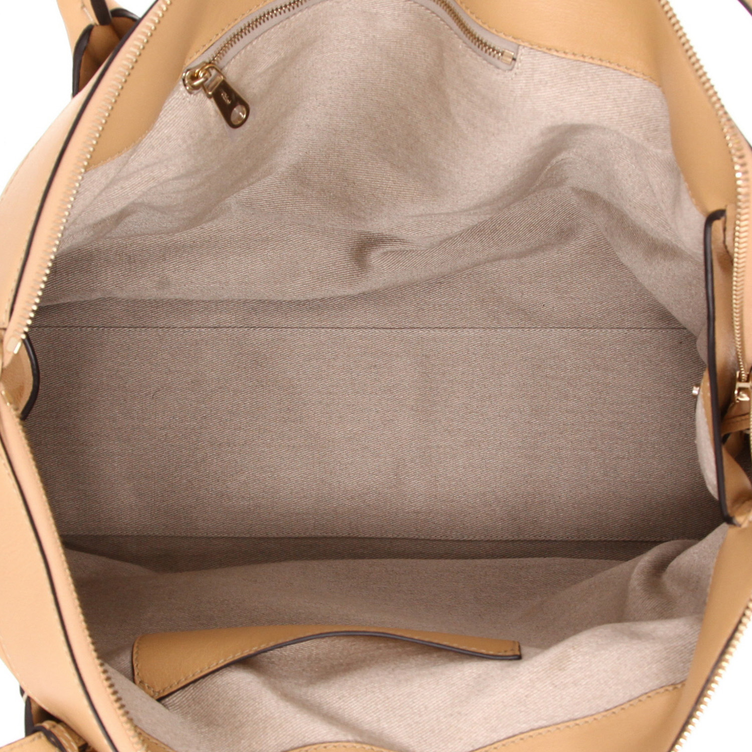Bolsa de viaje Chloé  Edith en cuero beige - Detail D3