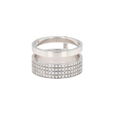 Sortija Repossi Berbère de oro blanco y diamantes