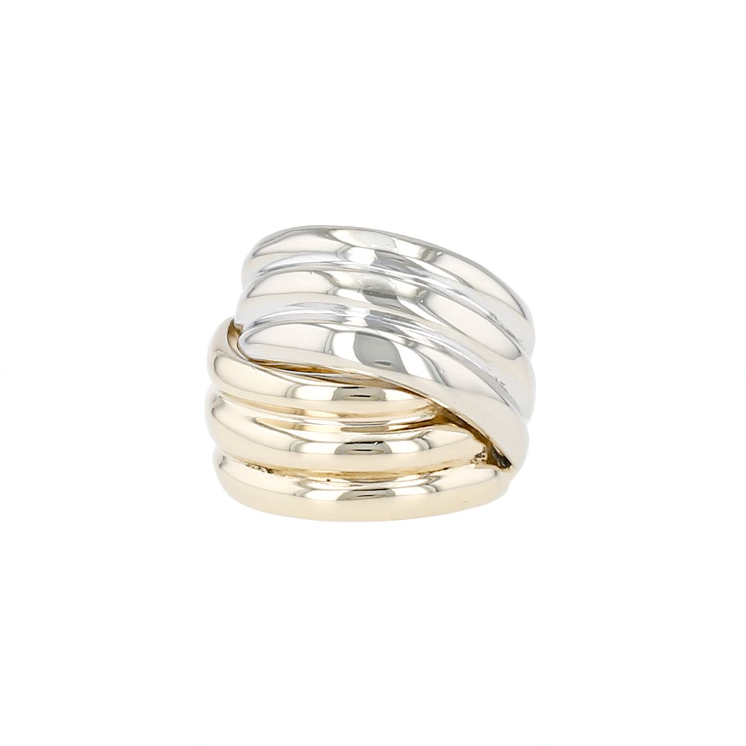 Bague Vintage  en or blanc 14k et or jaune 14k - 00pp
