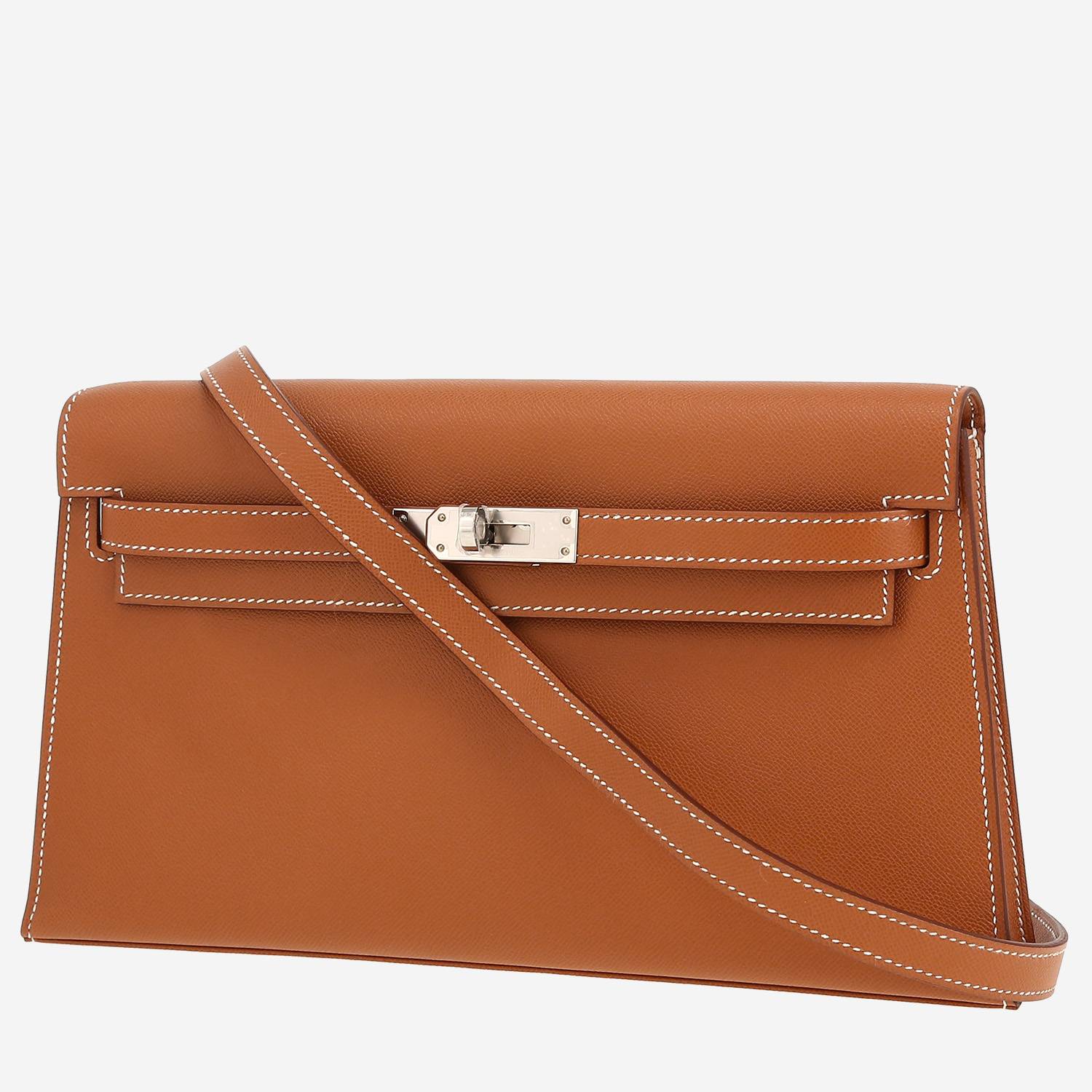 Hermès  Kelly Elan handbag  in gold Veau Madame