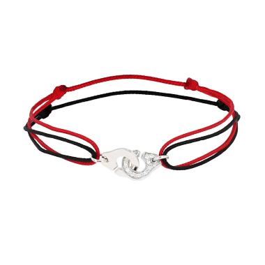 Bracciale Dinh Van Menottes R8 in oro bianco e diamanti