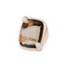 Pomellato Ritratto Maxi ring in pink gold, smoked quartz and diamonds - 00pp thumbnail