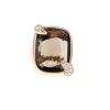 Pomellato Ritratto Maxi ring in pink gold, smoked quartz and diamonds - 360 thumbnail
