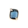 Pomellato Ritratto large model ring in pink gold, topaz and diamonds - 360 thumbnail