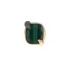 Bague Pomellato Ritratto moyen modèle en or rose, malachite et diamants noirs - 360 thumbnail
