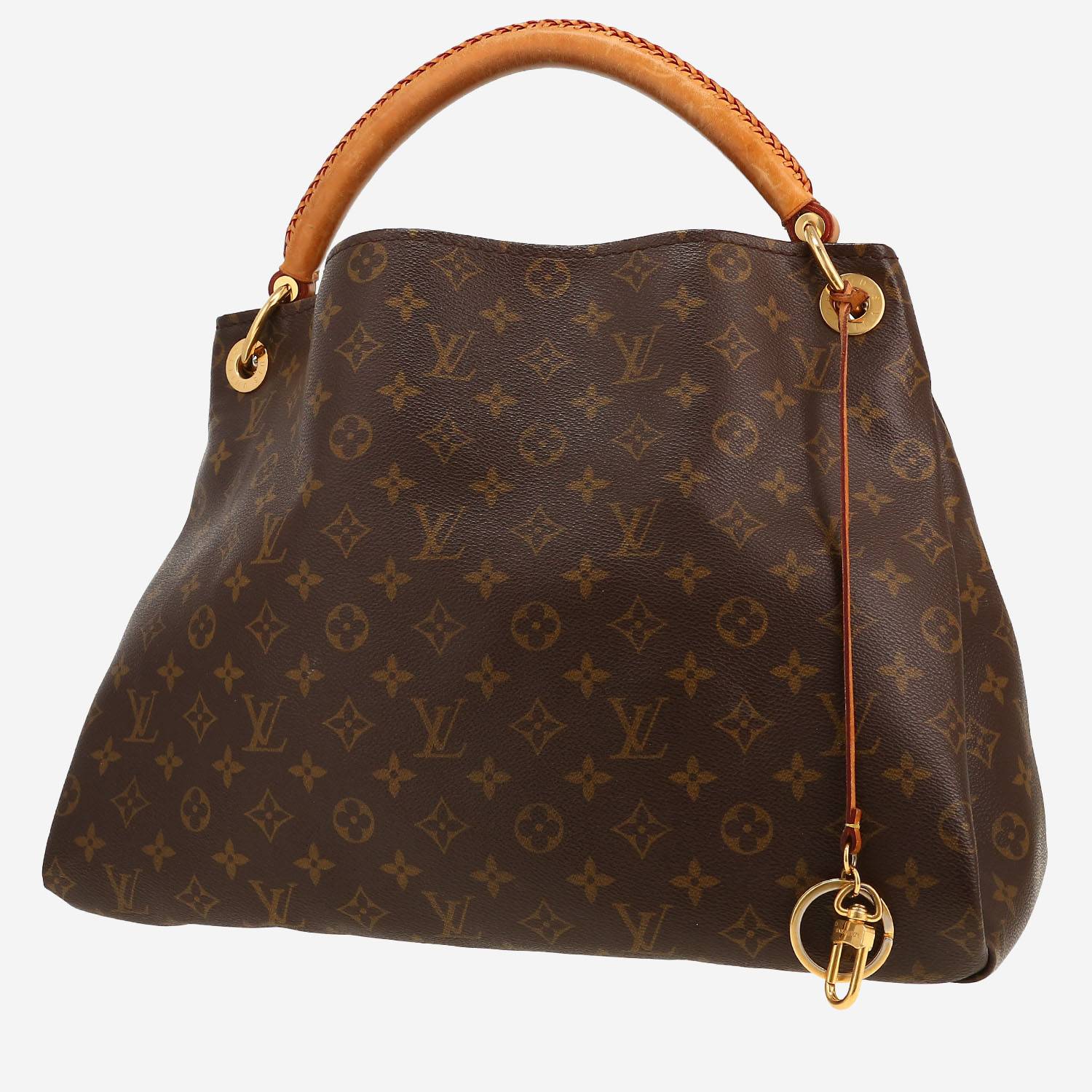 Borsa Louis Vuitton  Artsy in tela monogram marrone e pelle naturale