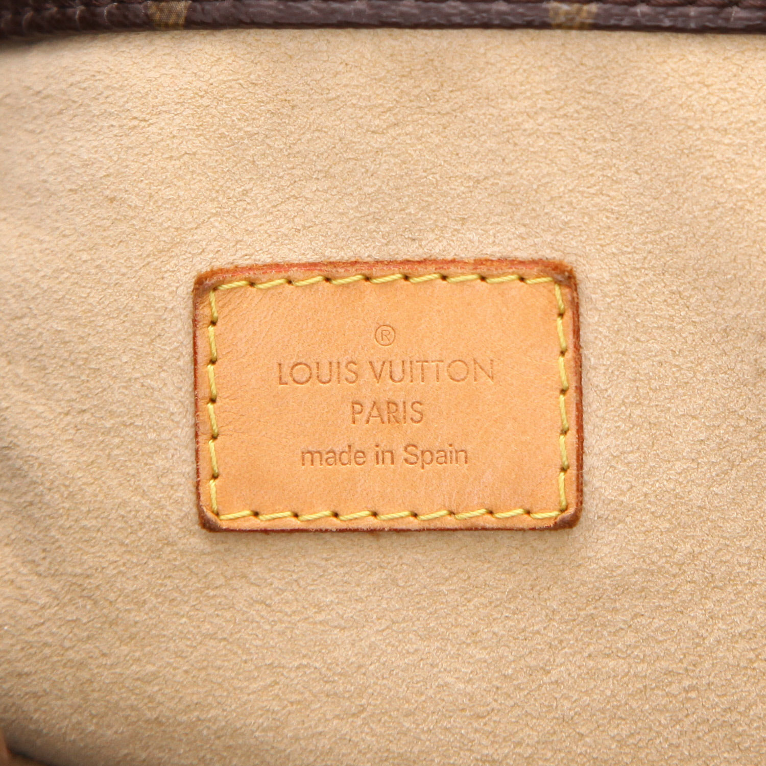 Bolso de mano Louis Vuitton  Artsy en lona Monogram marrón y cuero natural - Detail D2