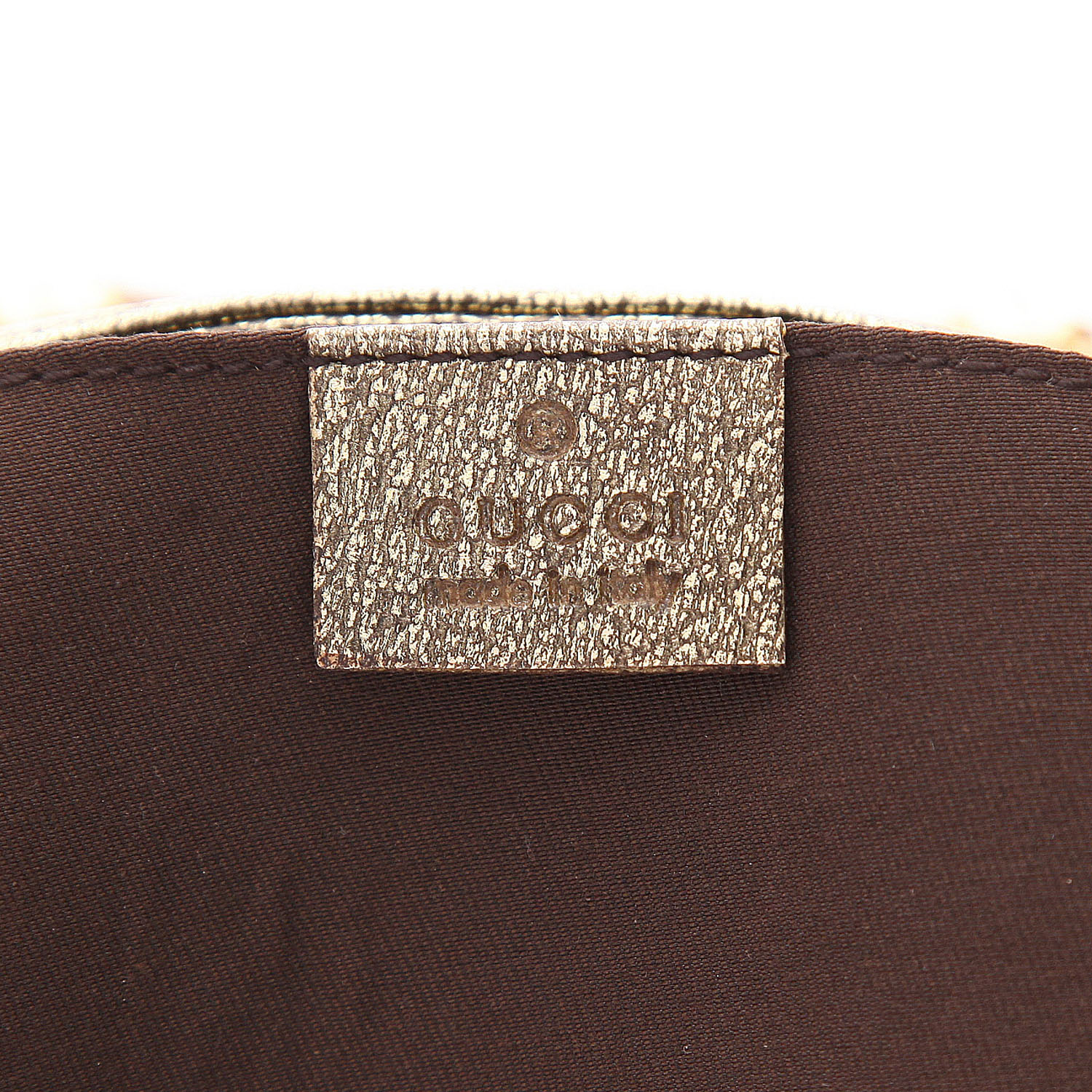 Bolso de mano Gucci  Mors en cuero dorado - Detail D2
