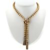 Collier négligé années 1950 Vintage par Georges Lenfant en or jaune et diamants - 360 thumbnail