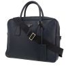 Borsa portadocumenti Prada   in pelle blu marino - 00pp thumbnail