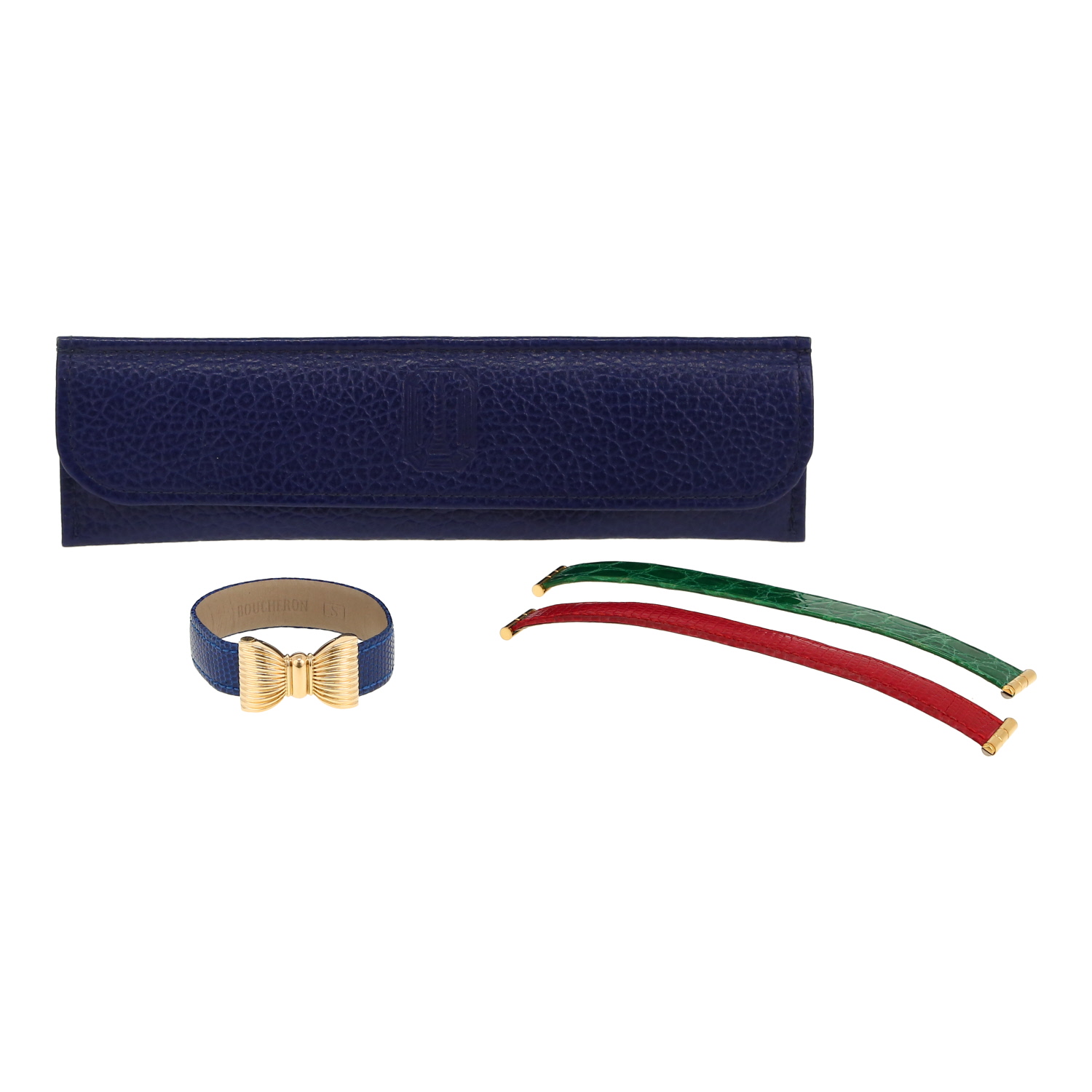 Bracciale Boucheron  in oro giallo e pelle