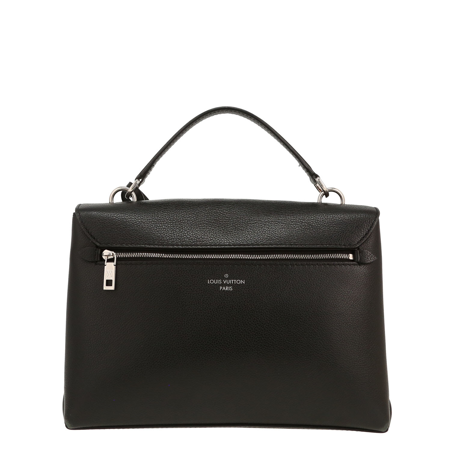 Louis Vuitton  Lockme handbag  in black leather taurillon clémence - Detail D4