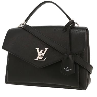Louis Vuitton  Lockme handbag  in black leather taurillon clémence