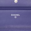Borsa a tracolla Chanel  Wallet on Chain in pelle trapuntata blu - Detail D2 thumbnail