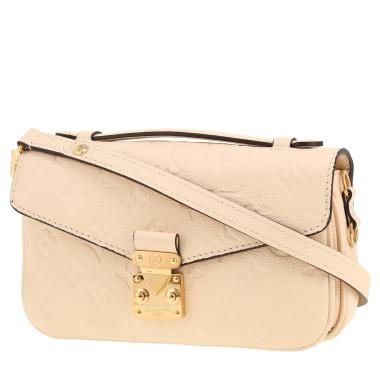 Borsa a tracolla Louis Vuitton  Métis East West in pelle monogram con stampa color crema