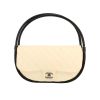 Chanel  Hula Hoop handbag  in black and off-white leather - 360 thumbnail