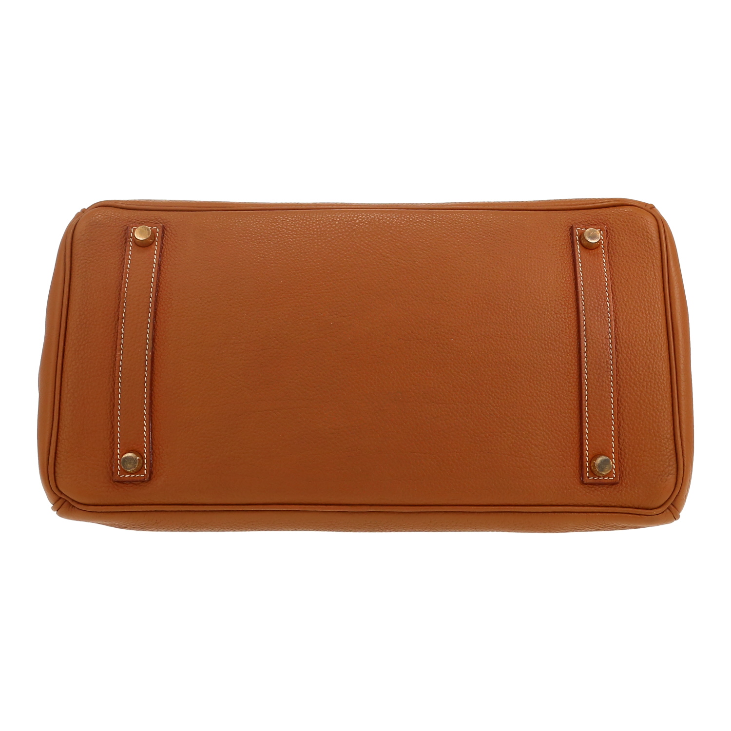 Hermès  Birkin 35 cm handbag  in gold togo leather - Detail D1