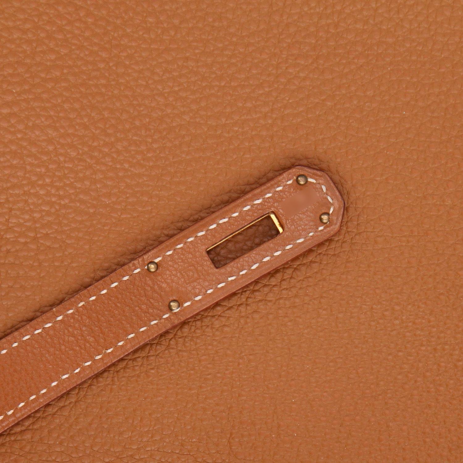 Hermès  Birkin 35 cm handbag  in gold togo leather - Detail D3