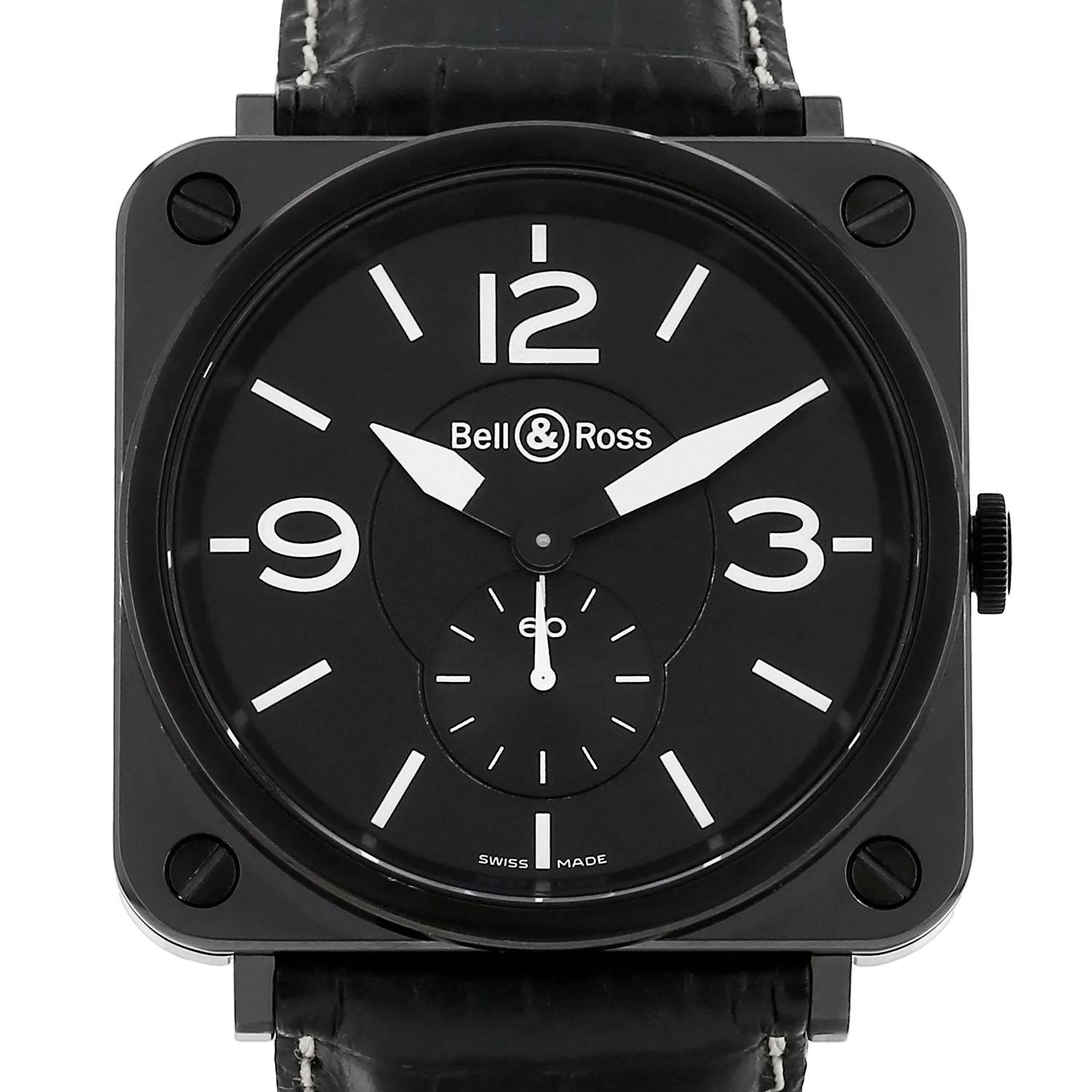 Montre Bell 
Ross BRS98 en céramique noire Ref : BRS98 Vers 2010