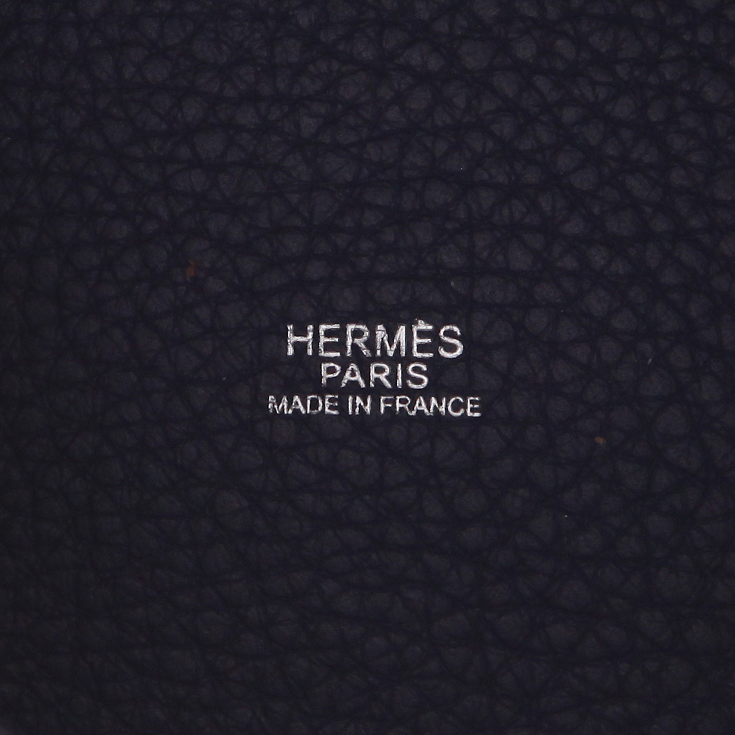 Bolso de mano Hermès  Picotin 18 cm en cuero taurillon clémence azul - Detail D2