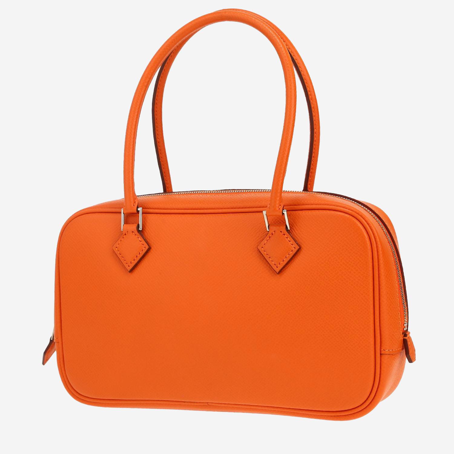 Hermès  Mini Plume handbag  in orange epsom leather