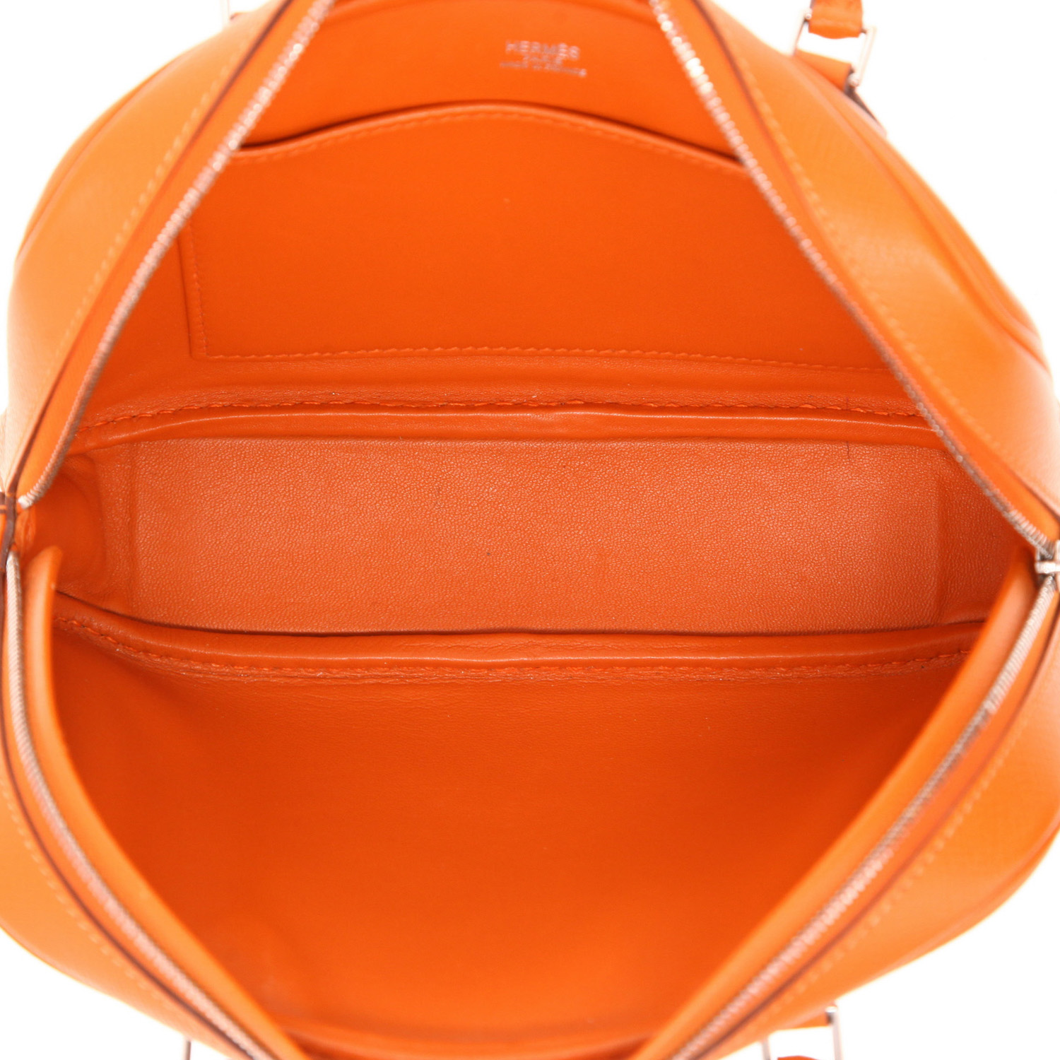 Borsa Hermès  Mini Plume in pelle Epsom arancione - Detail D3