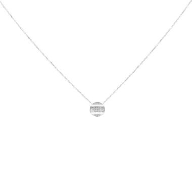 Colgante Chaumet Class One de oro blanco y diamantes