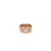 Chanel Coco Crush large model ring in beige gold and diamonds - 360 thumbnail