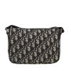 Sac bandoulière Dior  8 en toile monogram Oblique bleue et grise et toile noire - Detail D4 thumbnail