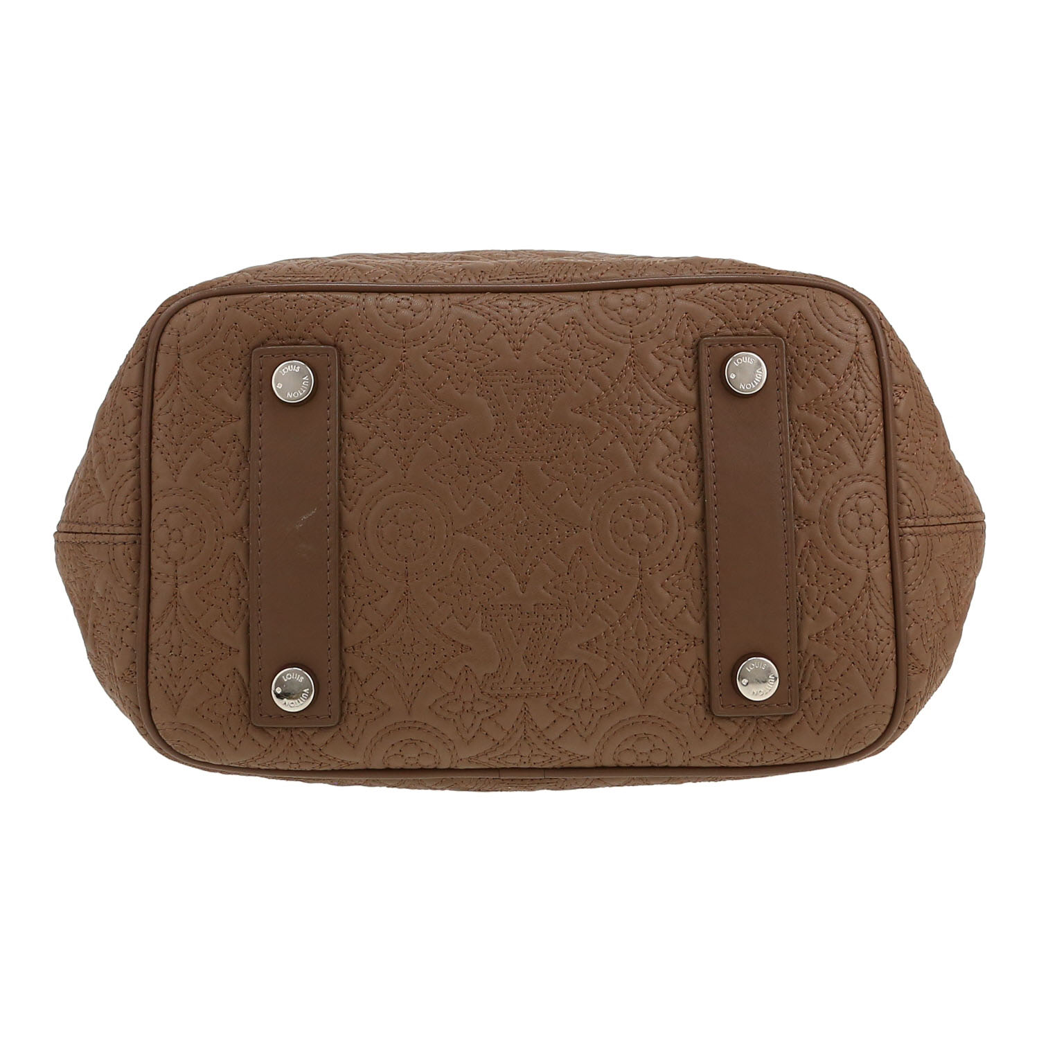 Borsa Louis Vuitton   in pelle monogram con stampa color talpa - Detail D1