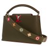 Sac à main Louis Vuitton  Capucines en cuir taurillon clémence vert-kaki - 00pp thumbnail