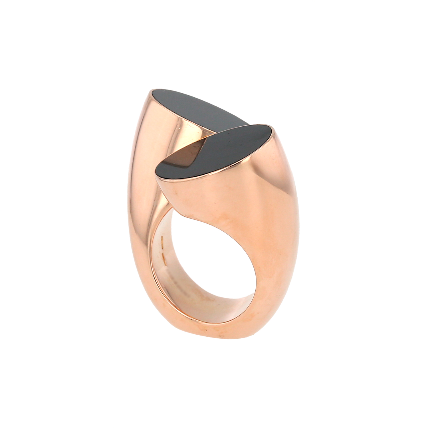 Hermès  ring in pink gold and jade - Detail D3