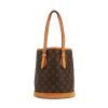 Louis Vuitton  Bucket handbag  in brown monogram canvas  and natural leather - Detail D4 thumbnail