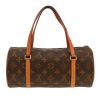 Bolso de mano Louis Vuitton  Papillon en lona Monogram marrón y cuero natural - Detail D4 thumbnail