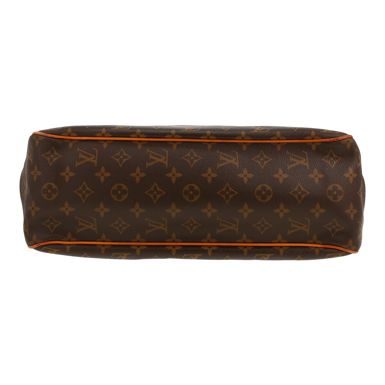 Sac à main Louis Vuitton  Batignolles en toile monogram marron et cuir naturel - Detail D1