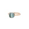 Bague Pomellato Nudo Petit en or rose, or blanc et topaze - 00pp thumbnail