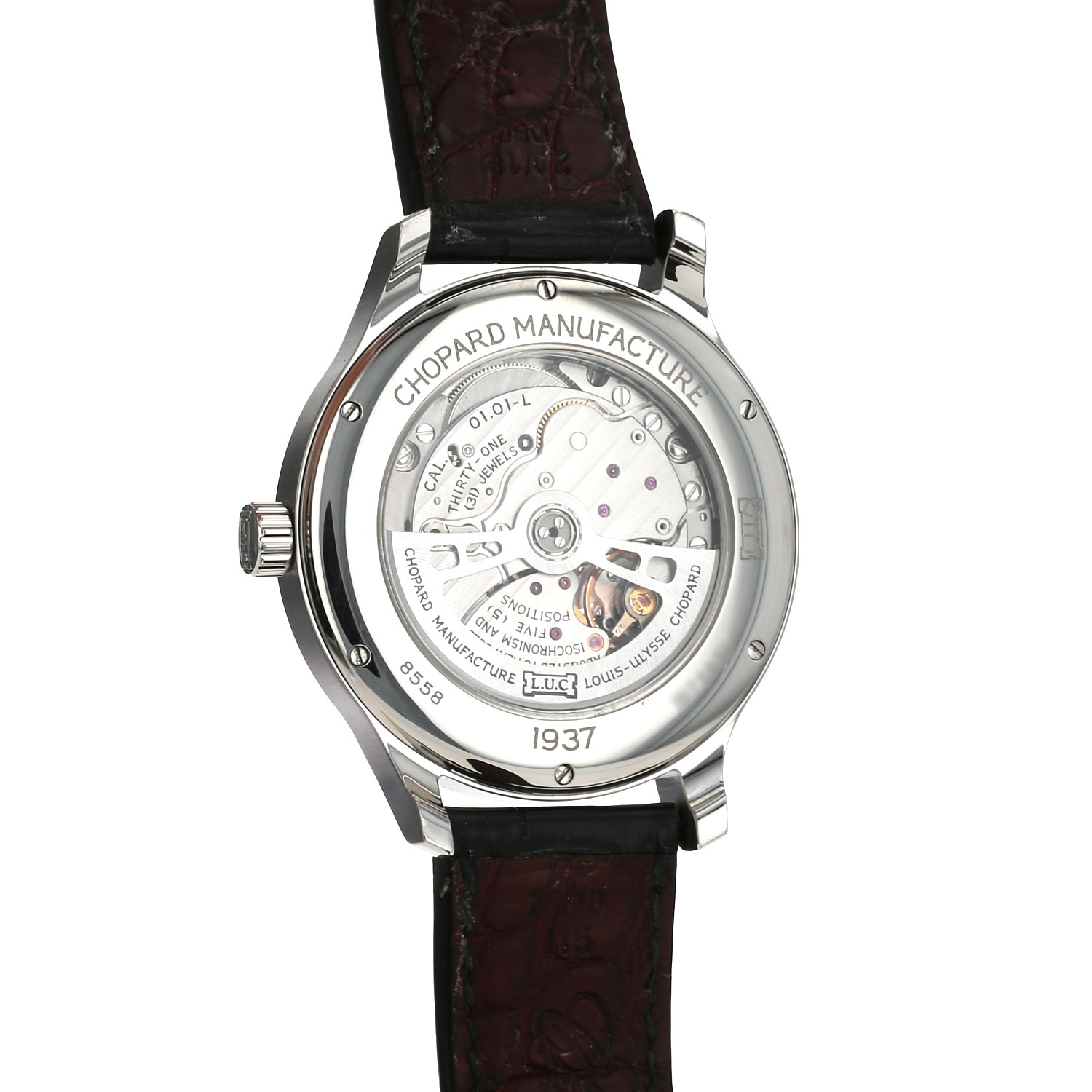 Montre Chopard L.U.C en acier Ref: Chopard - 8558  Vers 2016 - Detail D3
